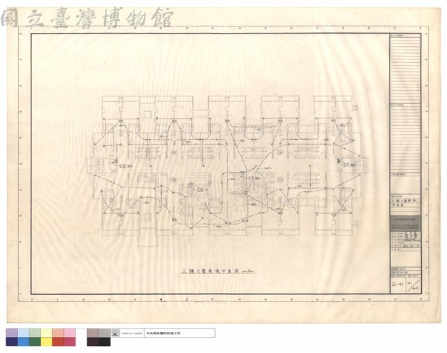 三樓火警電視平面圖藏品圖，第1張