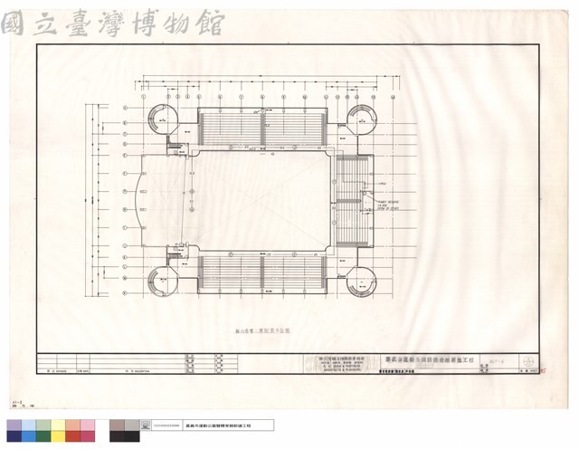 體育館肆層(觀眾席)平面圖藏品圖，第1張