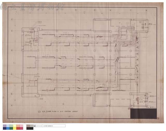1/M-10 6 th. FLOOR PLAN -  A/C SYSTEM LAYOUT藏品圖，第1張