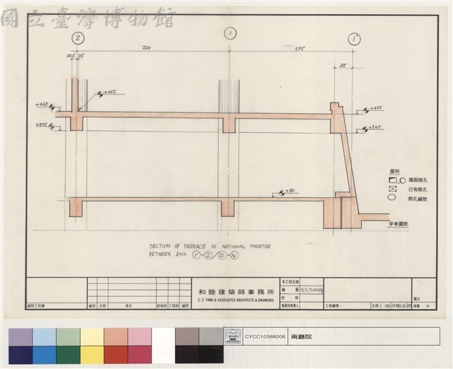 SECTION OF TERRACE IN NATIONAL THEATER藏品圖，第1張