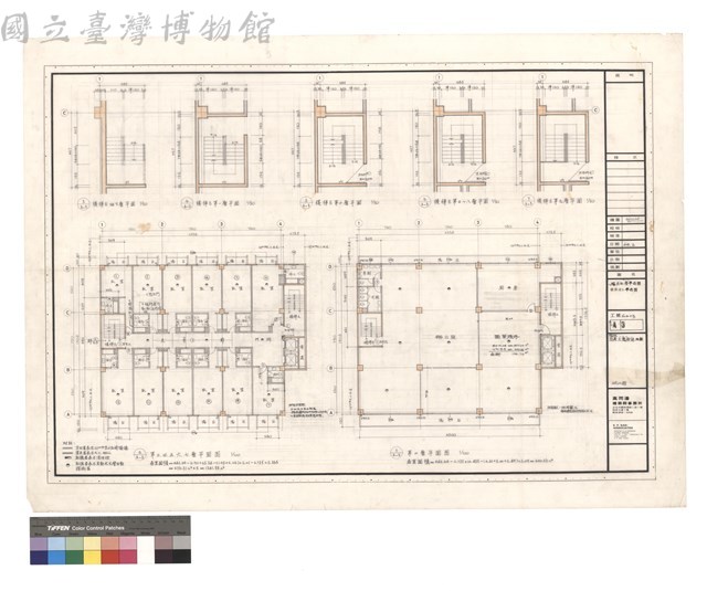 二至七層平面圖 樓梯間B平面圖藏品圖，第1張