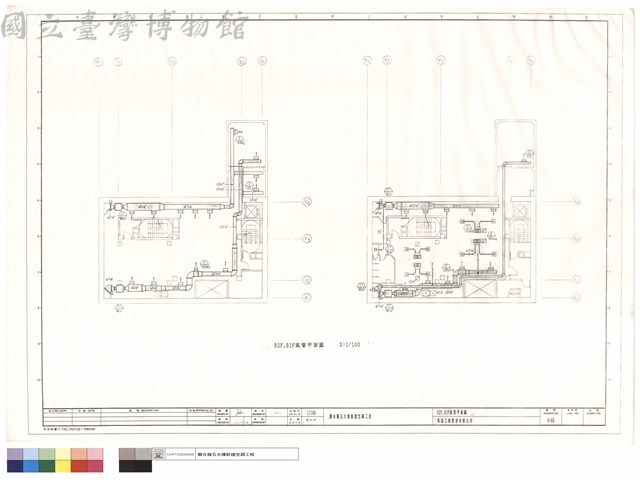 B2F、B1F風管平面圖藏品圖，第1張