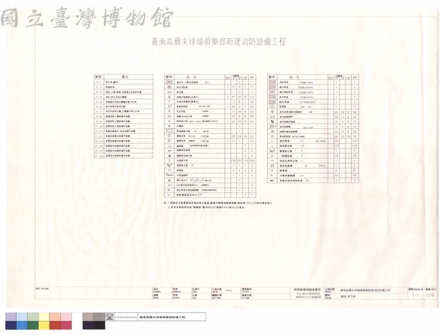 圖例、索引表藏品圖，第1張