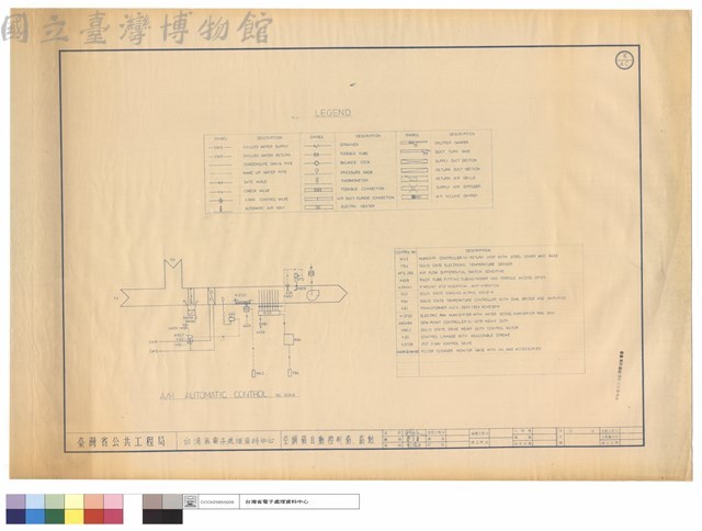 空調箱自動控制圖，圖例藏品圖，第1張
