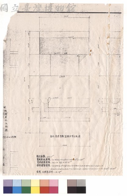 基地、容建、壹層面積計算示意圖藏品圖，第1張