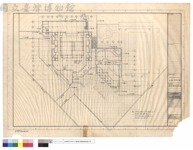 地面層排水平面藏品圖，第1張