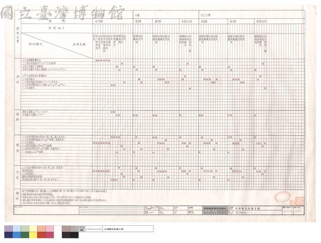 室內粉刷表(一)藏品圖，第1張