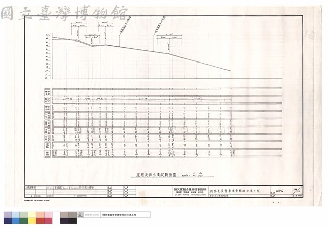 道路及排水溝縱斷面圖藏品圖，第1張