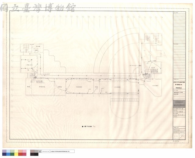 叁層幹線動力平面圖(行政大樓)藏品圖，第1張