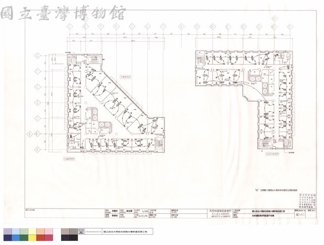 拾貳樓配電控制配置平面圖藏品圖，第1張