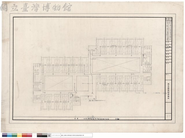 二層火警、電話配管、電視配管設備平面圖藏品圖，第1張