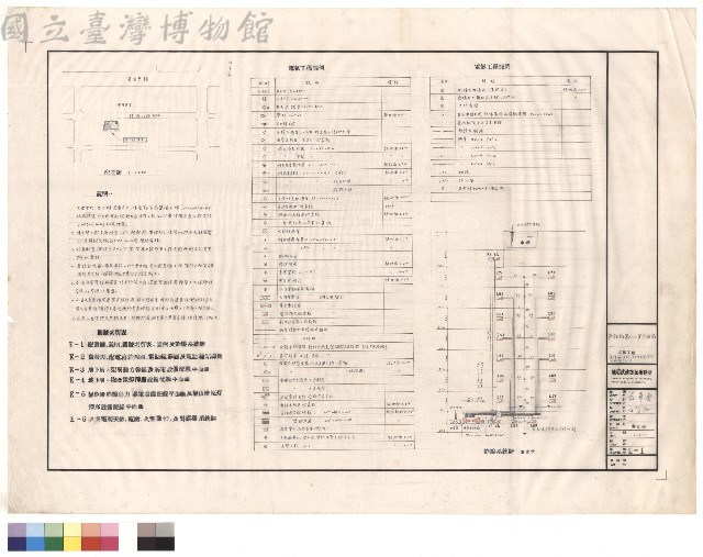 電氣工程 配置圖、說明、圖號索引表、圖例及幹線系統圖藏品圖，第1張
