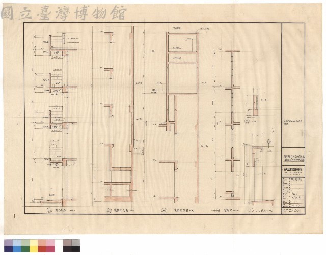 剖面圖(電梯間、陽台)藏品圖，第1張