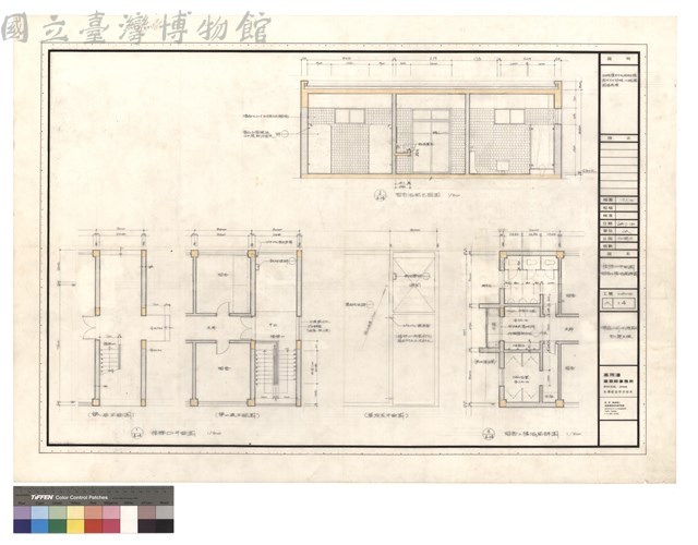 樓梯口平面圖
宿舍二樓浴廁詳圖藏品圖，第1張