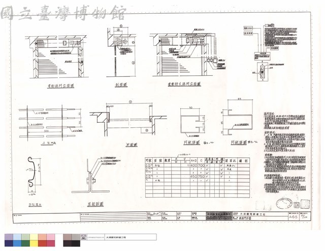 鐵捲門詳圖藏品圖，第1張
