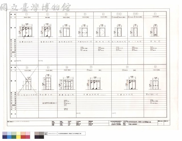 門扇五金數量表(一)藏品圖，第1張