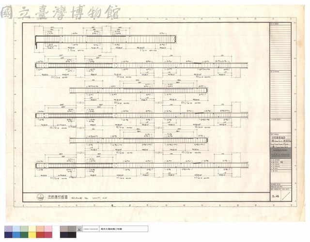 樑結構詳細圖1層G16、G17、12~R3CG18、G18、G19、G20、CG20、11層CG18、G18、G19藏品圖，第1張