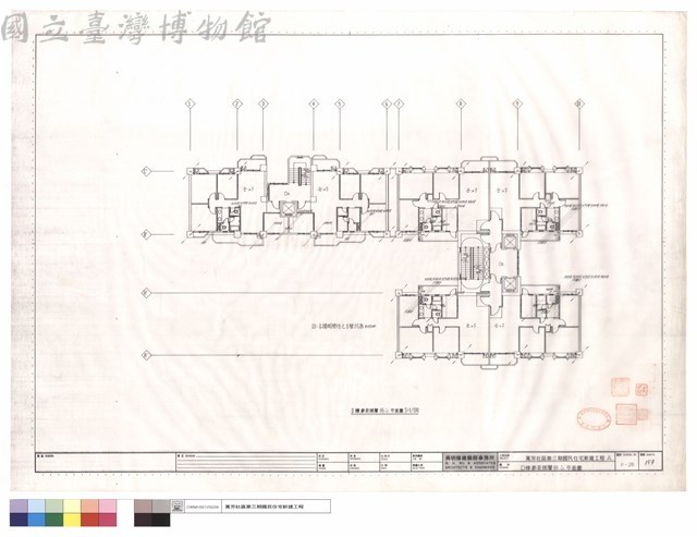 D棟參至捌層排水平面圖藏品圖，第1張