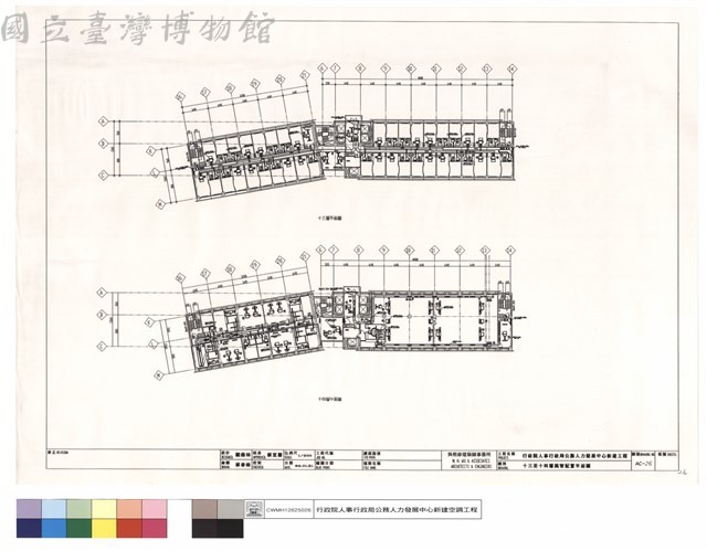 十三至十四層風管配置平面圖藏品圖，第1張