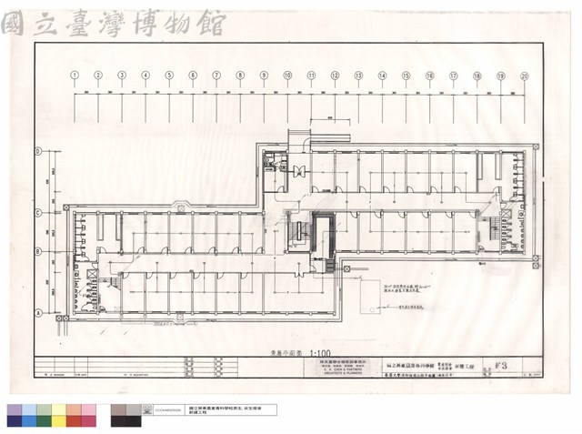 壹層火警.消防設備工程平面圖(女生宿舍)藏品圖，第1張