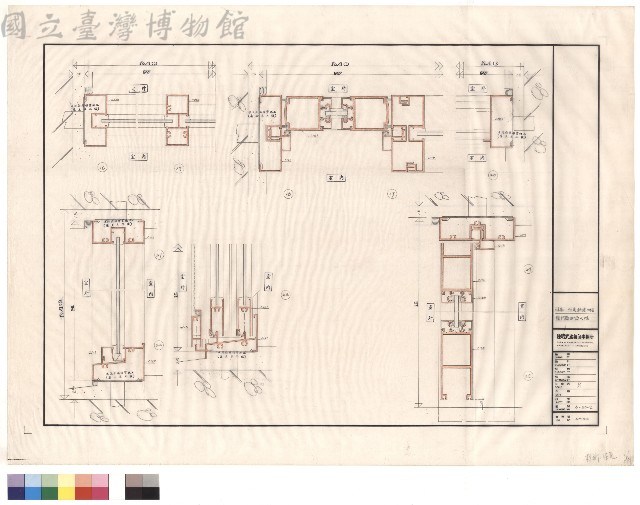 鋁門窗斷面大樣藏品圖，第1張