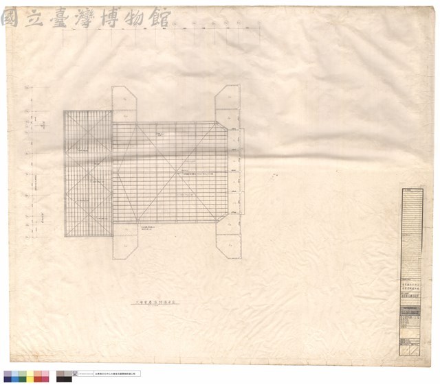 屋頂層結構平面圖藏品圖，第1張