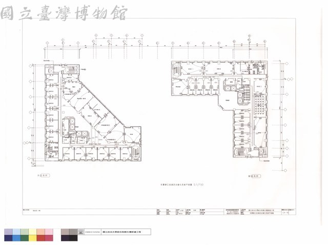 玖層辦公室通訊自動化系統平面圖藏品圖，第1張
