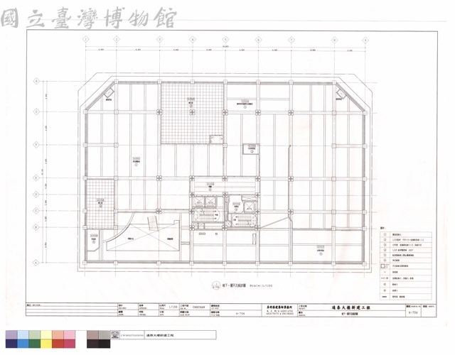 地下一層天花板詳圖藏品圖，第1張