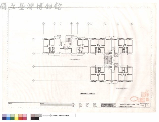 D棟參至捌層弱電平面圖藏品圖，第1張