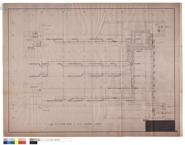 1/M-15 11 th. FLOOR PLAN -  A/C SYSTEM LAYOUT藏品圖，第1張