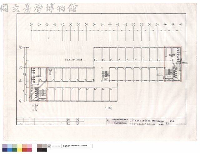 貳~肆層給排水設備工程平面圖(女生宿舍)藏品圖，第1張