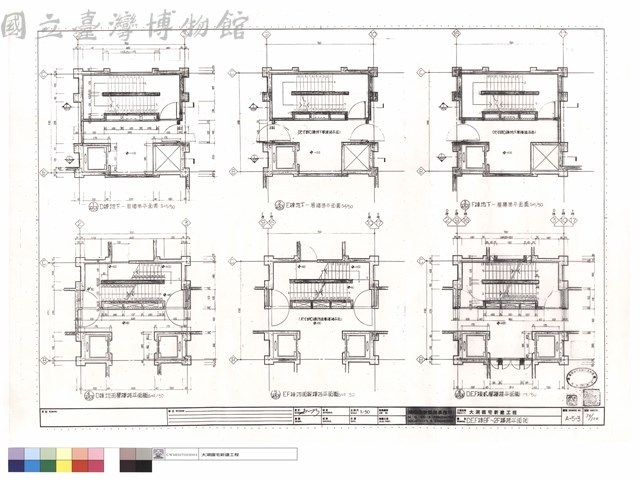 D,E,F棟BF~2F樓梯平面圖藏品圖，第1張