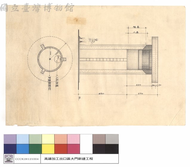 人孔加蓋，安置探照燈藏品圖，第1張