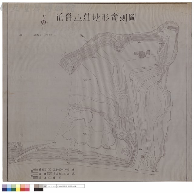 伯爵山莊地形實測圖藏品圖，第1張