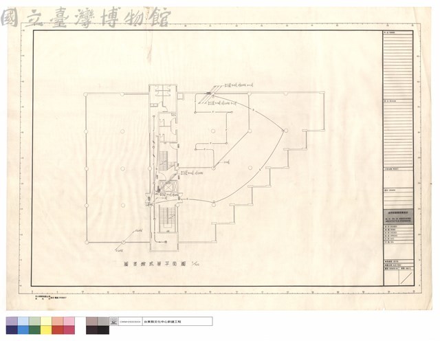 圖書館貳層平面圖藏品圖，第1張