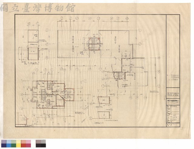 甲棟屋頂,地下室平面藏品圖，第1張