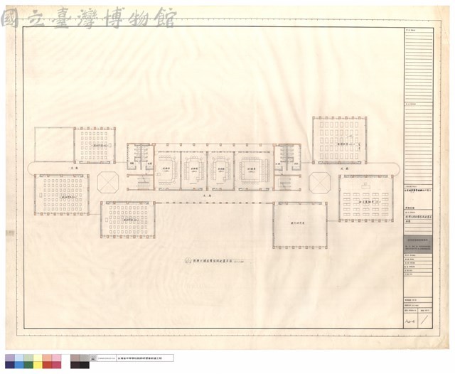 教學大樓叁層傢俱配置平面圖藏品圖，第1張
