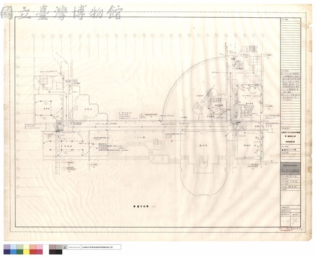 壹層幹線動力平面圖(行政大樓)藏品圖，第1張