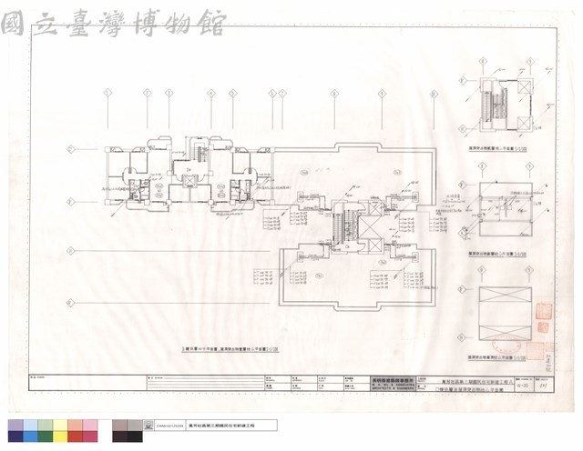 D棟玖層及屋頂突出物給水平面圖藏品圖，第1張