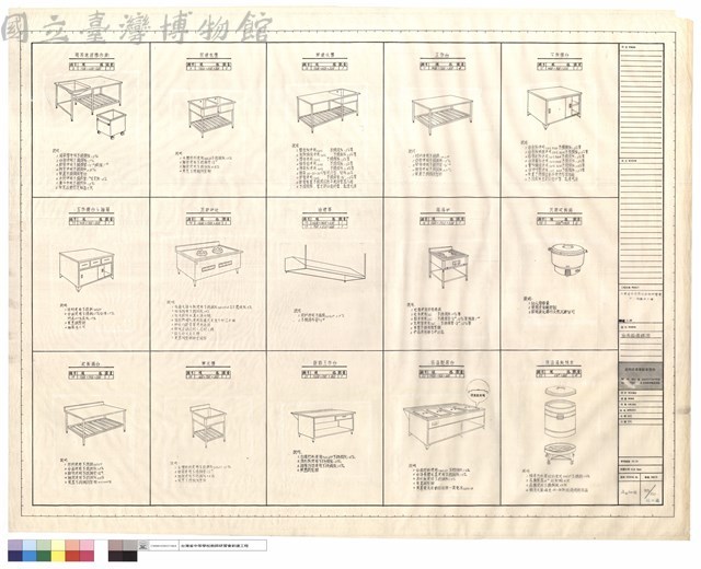 廚房設備詳圖藏品圖，第1張