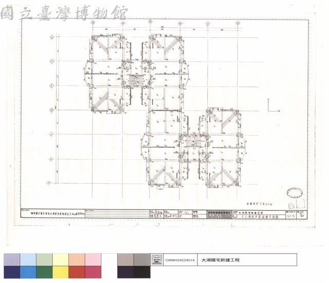 F,G棟標準層結構平面圖藏品圖，第1張