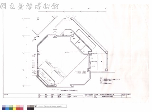 國際會議廳舞台燈光系統迴路及管線配置圖藏品圖，第1張