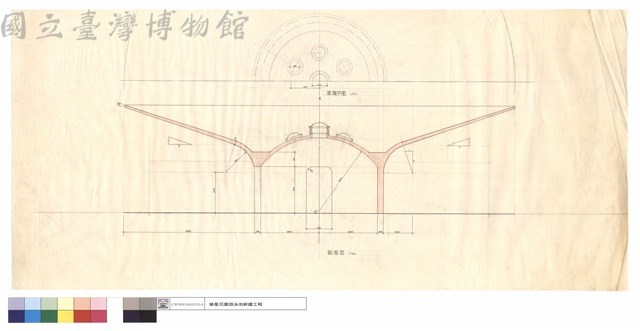 剖面圖、屋頂平面藏品圖，第1張