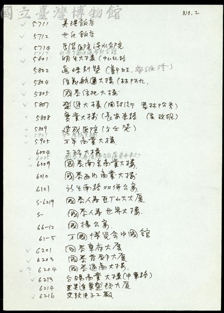NO.2(手稿)藏品圖，第1張