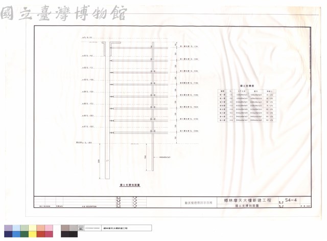 擋土支撐剖面圖藏品圖，第1張