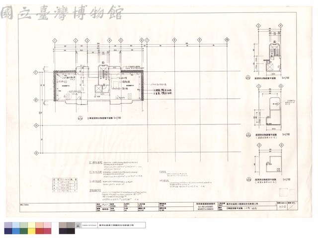 D棟屋頂層平面圖(14層)植栽藏品圖，第1張
