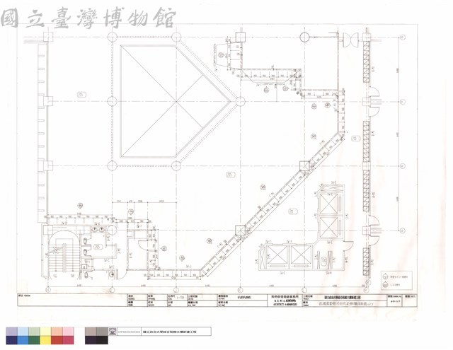 貳樓圖書館冷間壓延鋼板平面圖(2)藏品圖，第1張