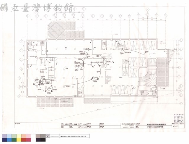 地下壹樓中央系統監控配置平面圖藏品圖，第1張