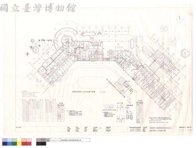 壹層自動灑水、泡沫設備平面圖藏品圖，第1張