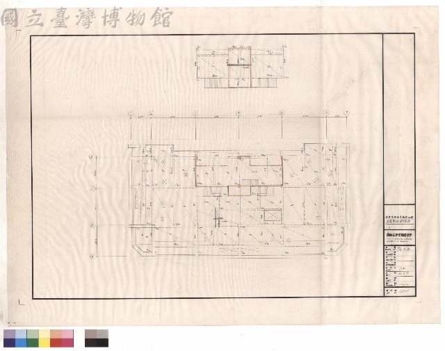 屋頂層結構平面藏品圖，第1張